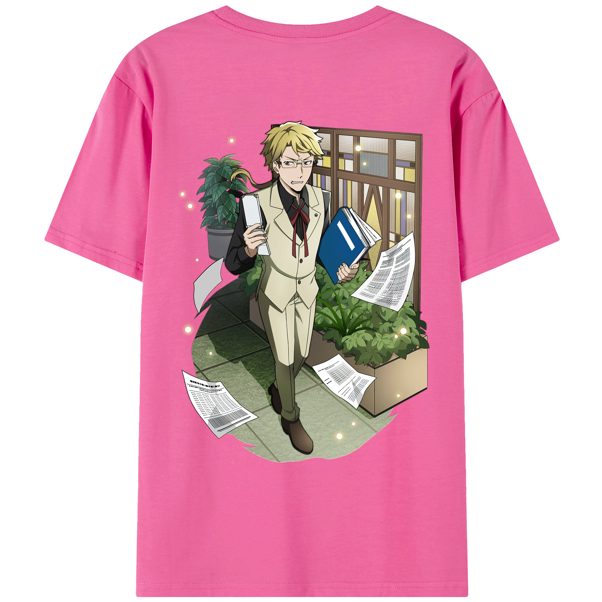 （画像用） 文豪ストレイドッグス Bungo Stray Dogs レディース半袖Tシャツ(バックプリント)